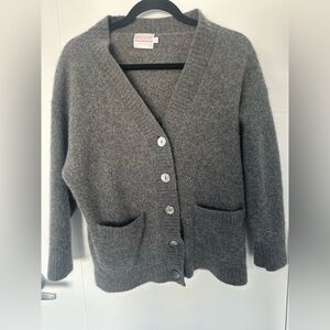 Brodie Cashmere Gray Cardigan